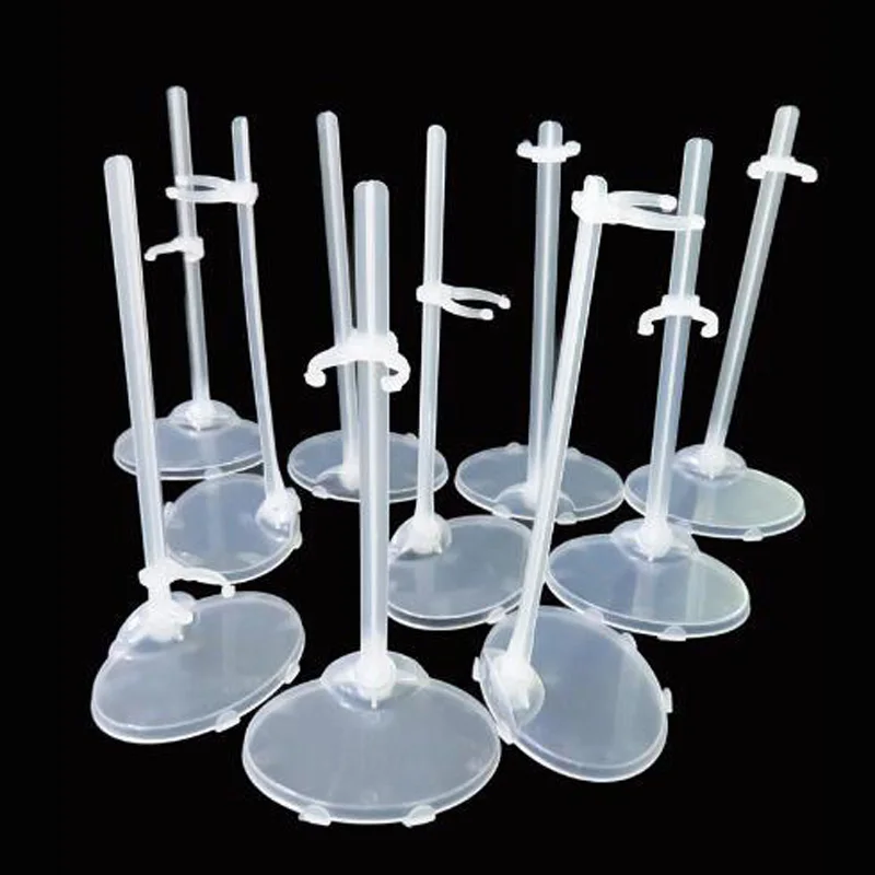 

10pcs Doll Holders Transparent Stand Support for Dolls Prop Up Model Display Holder