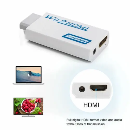  Wii al Convertitore di HDMI Audio Uscita di 3.5mm Martinetti Wii a HDMI Wii2HDMI Full HD FHD 1080 P