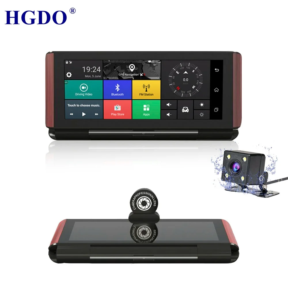 

HGDO 3G/4G Car Camera GPS 7" Android 5.1 ADAS Car DVRs WIFI Bluetooth 1080P Video Recorder Registrar Dash cam DVR Navigation