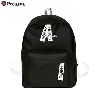 

Fashion canvas Women Backpack School Bags For Teenagers Girls preppy style student Backpack Female Rucksack Mochilas Feminina