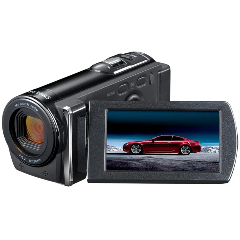 

Portable Camcorder Full Hd Digital Camera 5 Million Cmos Pixels 3.0 Inch Tft Display 16X Zoom Support Sd Card 32Gb(Eu Plug)