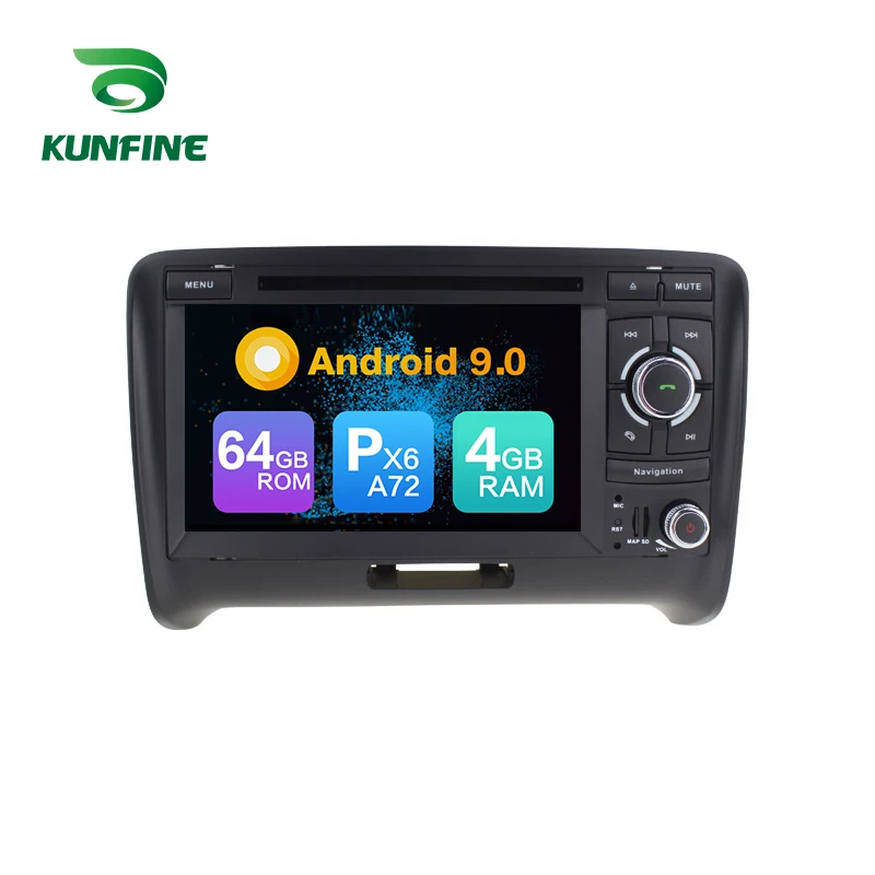 Android 9 0 Core PX6 A72 Ram 4G Rom 64G Автомобильный DVD GPS мультимедийный плеер стерео для Audi TT 2006