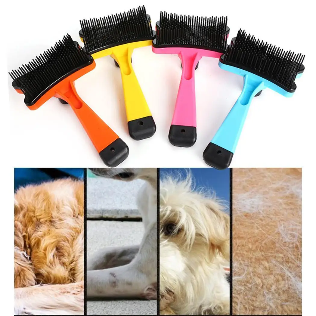 

New Pet Dogs Cats Multi-function Hair Grooming Comb Cleaning Brush Home or Pet Beauty House Dog Cat Cleaning Accessories Tools