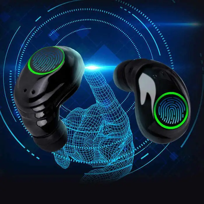 Капсульные беспроводные наушники V5.0 Bluetooth гарнитура с глубокими басами стерео