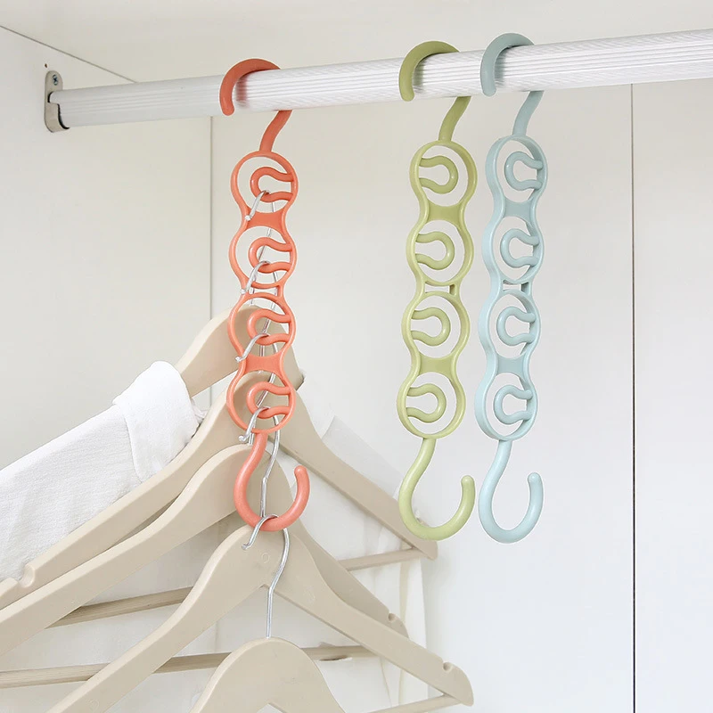 

1PC Multilayer Clothes Hanger Scarf Hangers For Clothes Storage Circle Multifunction Racks Wardrobe Plastic Clothes Drying Rack