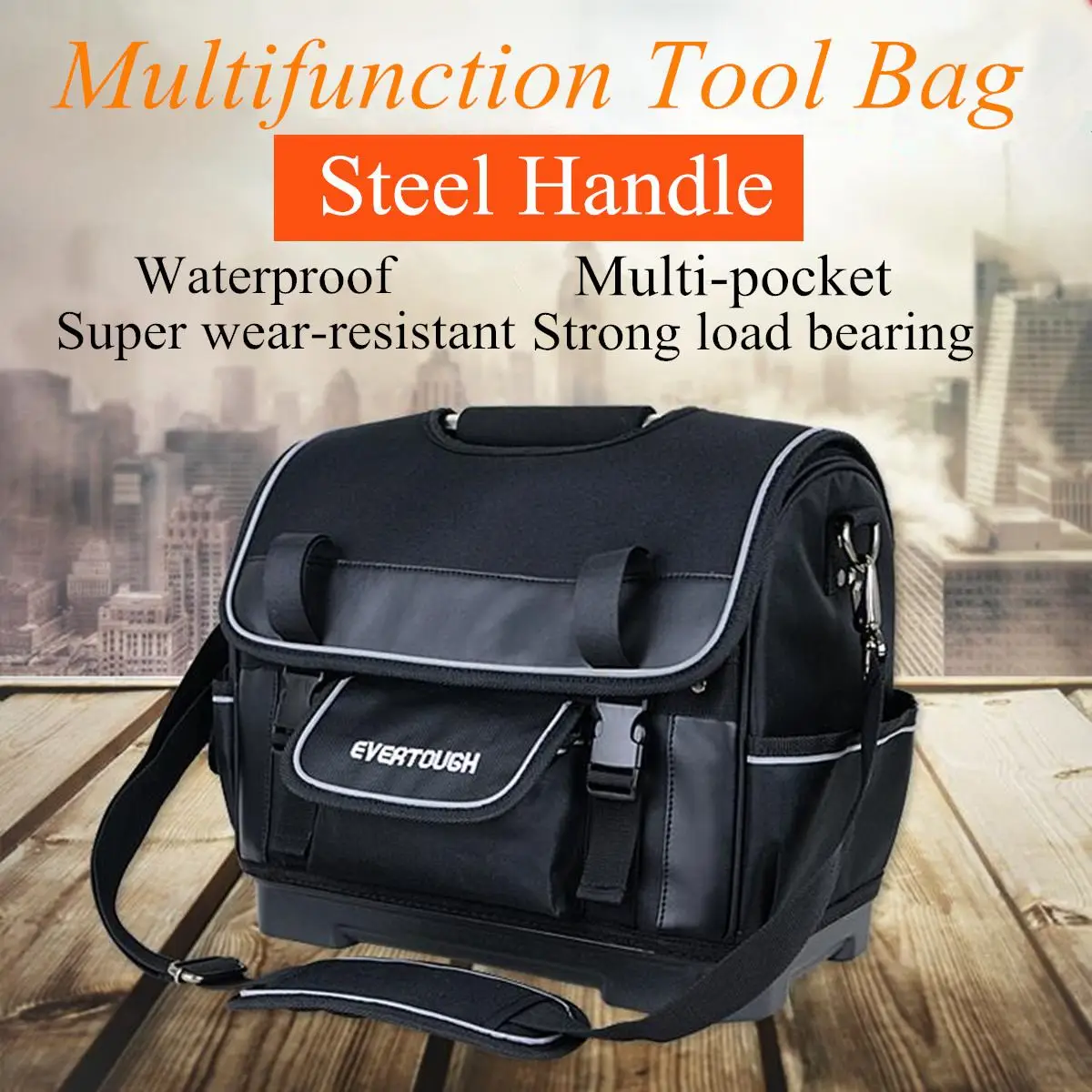 

Large Capacity Oxford Cloth Handbags Multifunctional Tool Bag Shoulder Bag Portable Dual-use Handle Bag Tool Packaging