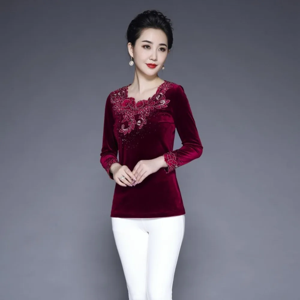 Korean Autumn Spring Long Sleeve Chiffon Womens Tops and