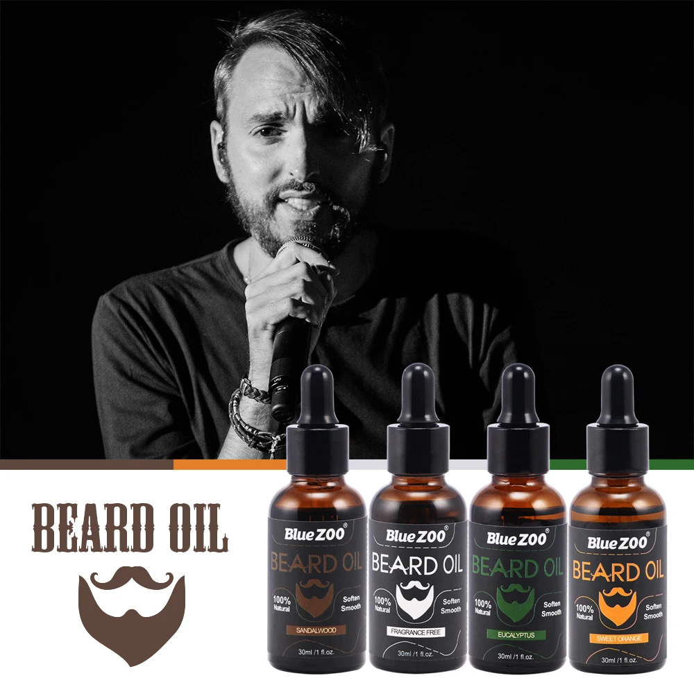 

Natural Men Growth Beard Oil Organic Beard Wax Balm 30ml Beard Enhancer Moustache Grow Hair Loss Products Conditioner TSLM2