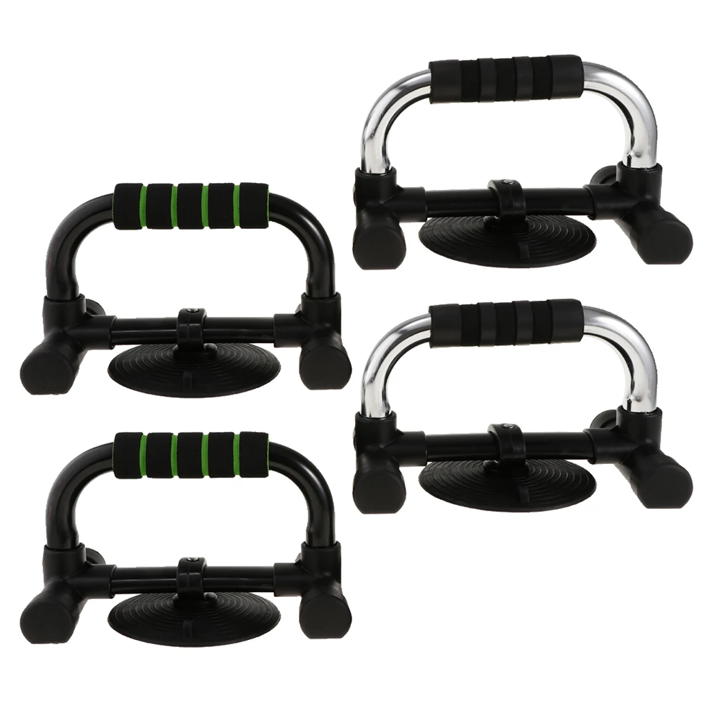 

1 Pair Professional Fitness Push Up Bar Push-Ups Stands Sit Up Bars with Comfortable Foam Grip and Anti-Slip Suction Cup