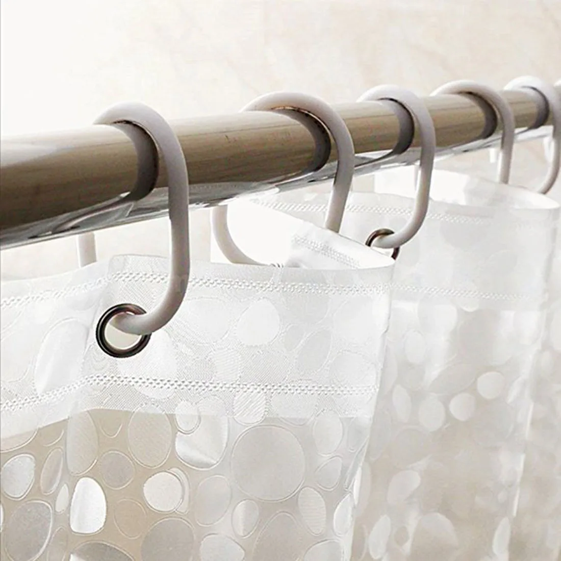 ПВХ водонепроницаемый занавеска для душа утолщение трехмерная печатная прозрачная занавеска для ванной украшения ванной комнаты