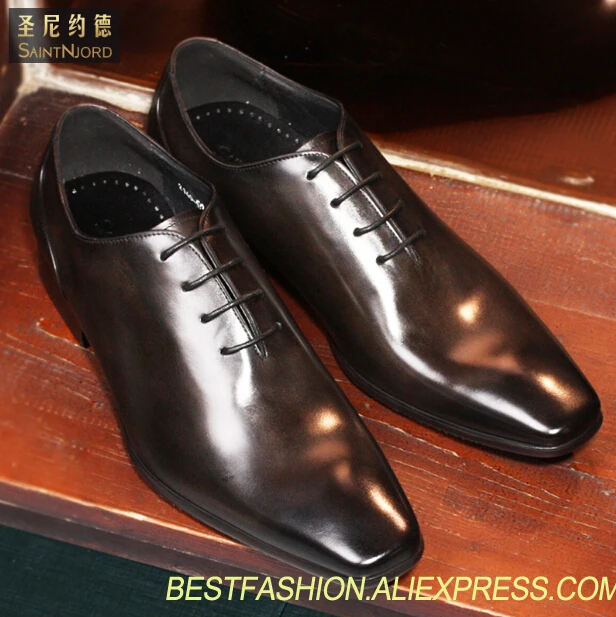 

Italian handmade oxford shoes top quality mens wedding shoes Derby dress shoes square toe lace up formal oxfords