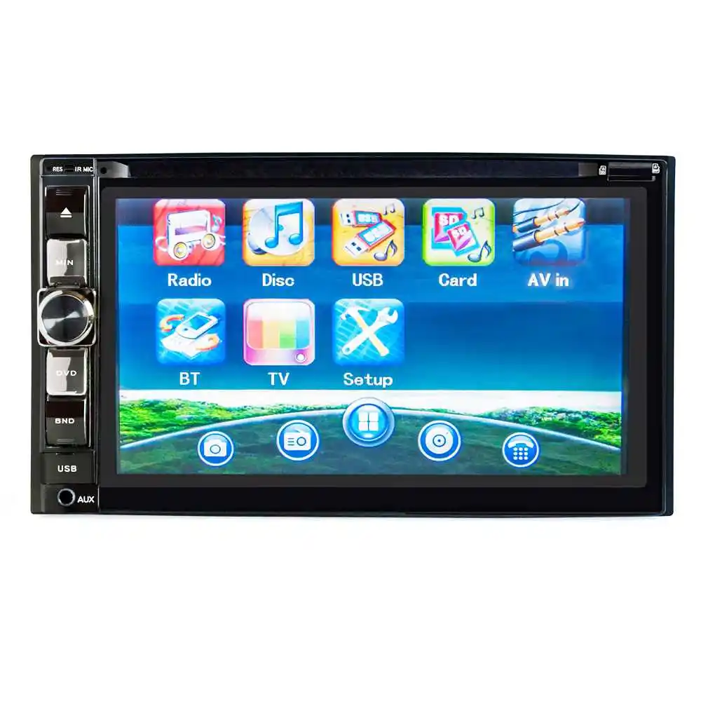 

6.2 Inch Car Dvd Cd Player Double Din Press Screen Original Size Support Bluetooth Hands-Free Calling Radio Reception Sound Ad