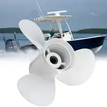 Лодочный подвесной пропеллер 664-45952-00-EL для Yamaha 20-30HP 9 7/8x14 алюминий 10 сплайн зубья Белый 3 Лопасти R вращение