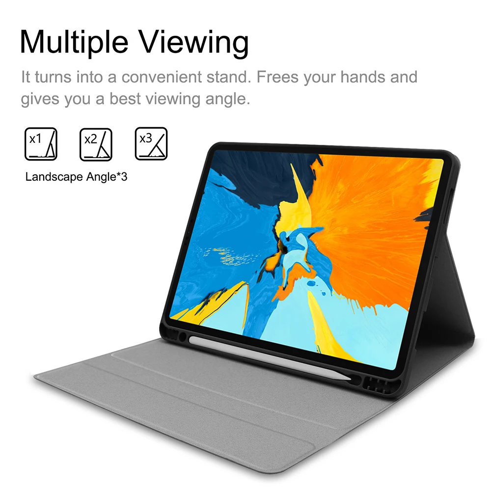 Новый BT беспроводной чехол для клавиатуры iPad Pro 11 планшета с английской