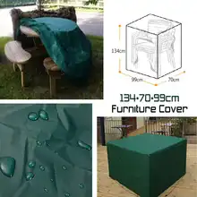 Большая уличная Водонепроницаемая Крышка для мебели садовый дворик патио диван стул стол Дождь Снег пылезащитный Защитный чехол 134x70x99 см