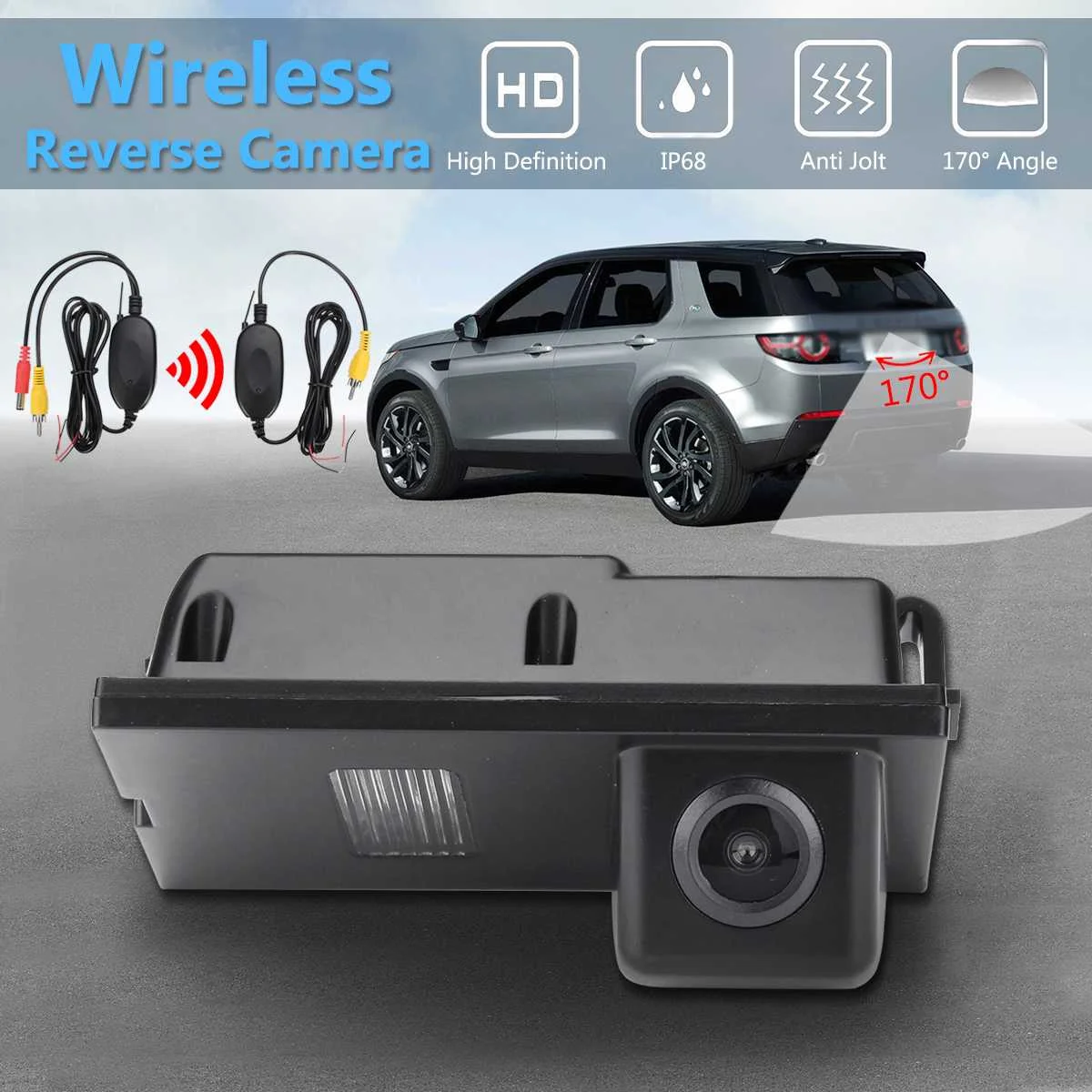 

Wireless Car CCD Reverse Rear View Camera For Land Rover Discovery Freelander 2 3 4