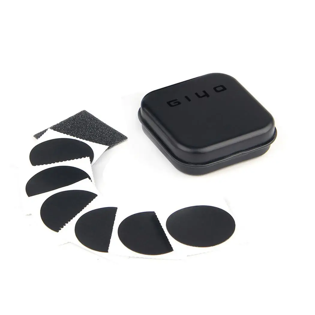 Road Bike Mountain Bike Glueless Tire 2.5cm/1.0inch Bicycle Repair Black No Needed, Strong Adhesive Patch