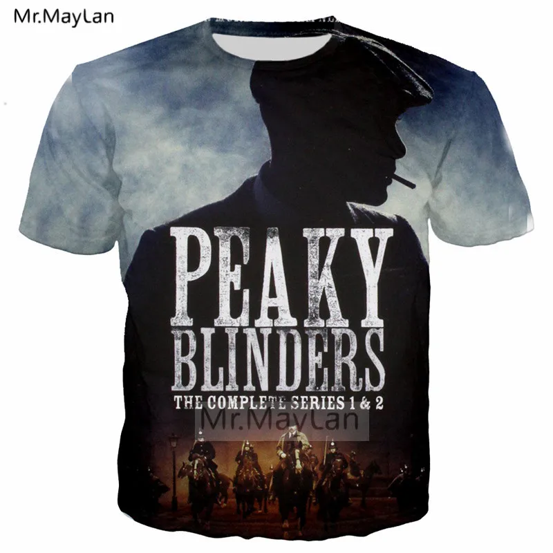

Cool New Design Peaky Blinders 3D Print Tshirt Men/women Hip Hop Punk Crewneck T shirt Tee T-shirt Boys Modis White Clothes 6XL
