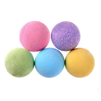 

1pc Bath Salt Ball Relief Bubble Shower Bombs Body Skin Whiten Relax Stress 5 Color Toiletries Body Cleaner Bubble Shower Ball