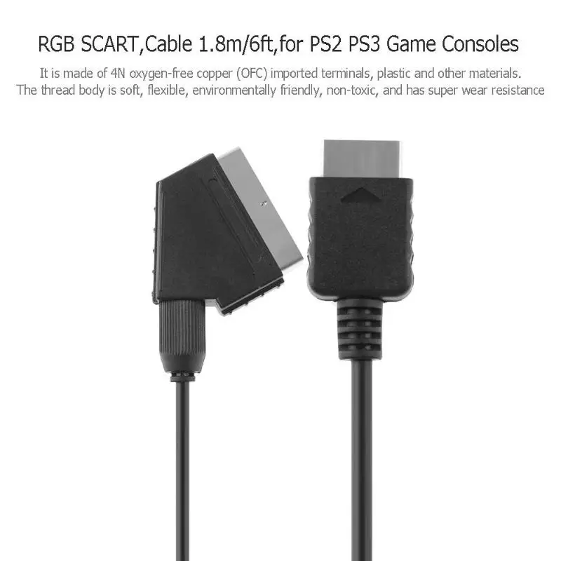 Rgb кабель ALLOYSEED для Sony Playstation PS2 PS3 игровых приставок ТВ AV видео разъем аксессуары