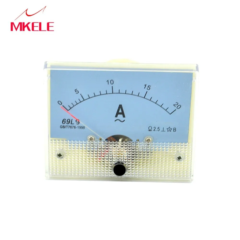 

AC 69L9(20A) Analog Ammeter Panel Current Ampere Meter Pointer Diagnostic-tool Ampermeter Doesn't Need Shunt Brand New China