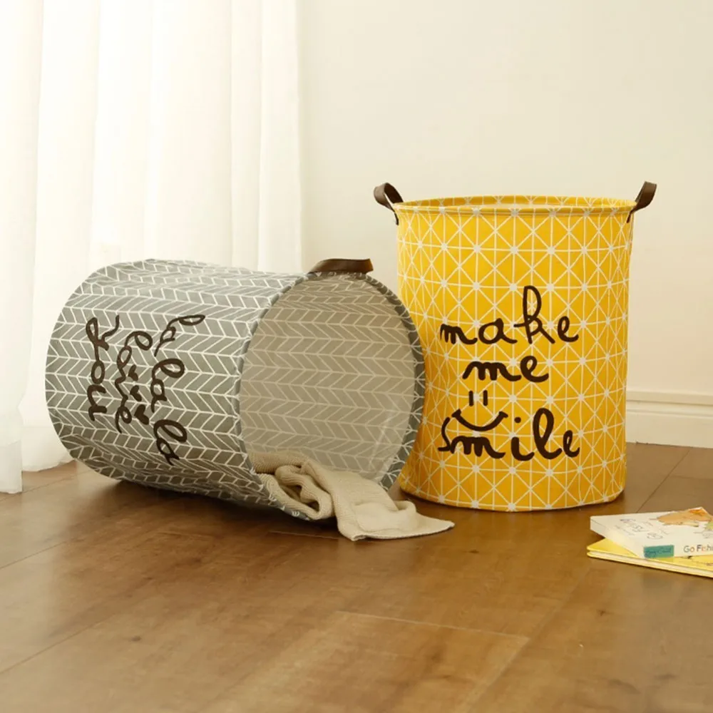 spesifikasi 40X50 Cm Besar Keranjang Cucian Mainan Penyimpanan Keranjang Piknik Kotak Kapas Mencuci Pakaian Box Bayi Organizer Bin