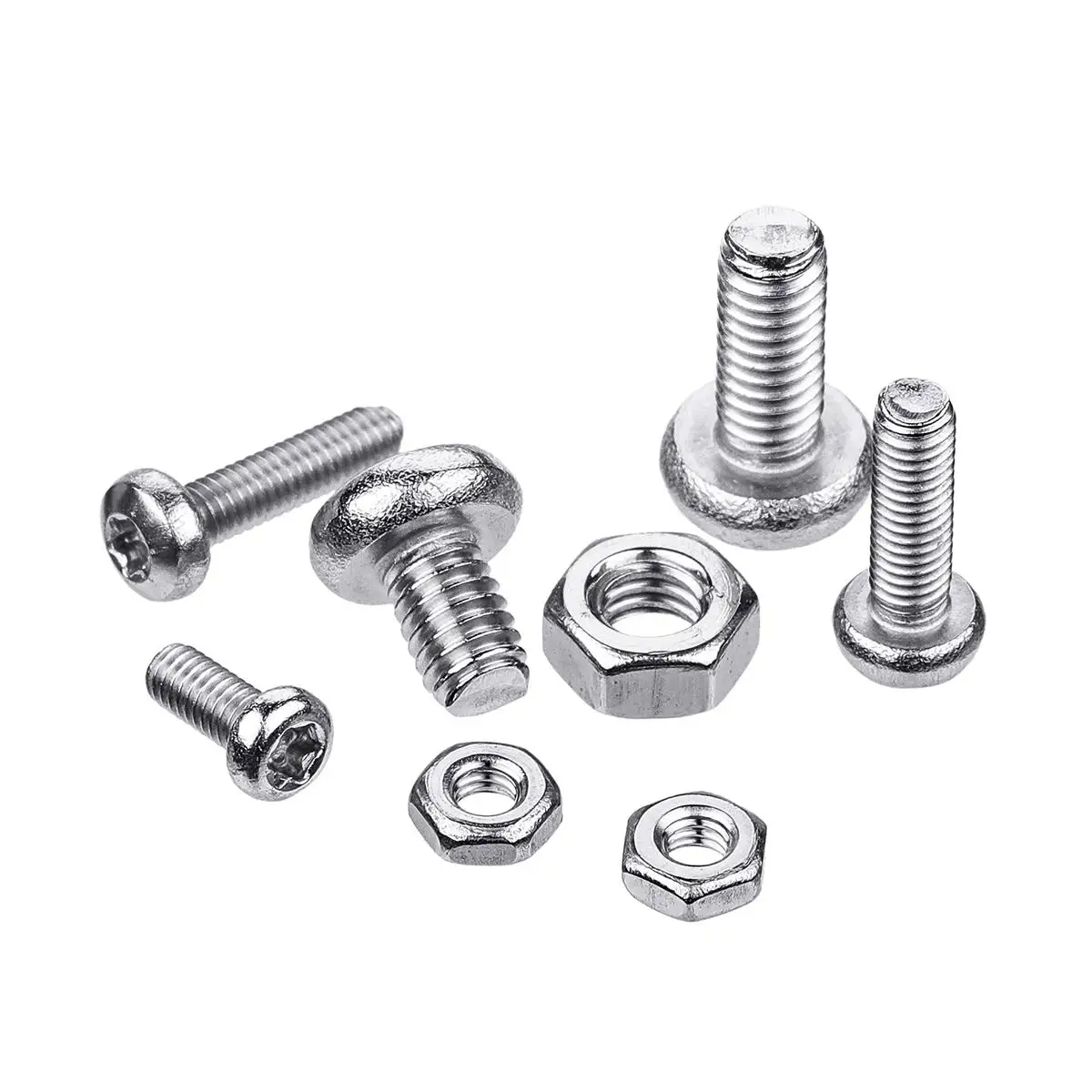 Suleve MXST2 480 шт. M2.5/M3/M4 Torx Винт Машины 304 нержавеющая сталь головка болта гайка