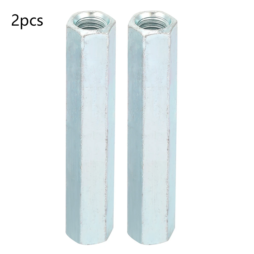 

2Pcs M8 * 66 Long Rod Nuts Carbon Steel Coupling Hex Sleeve Nut Standoff Connection Thread nut Fastener tornillo Hot Sale