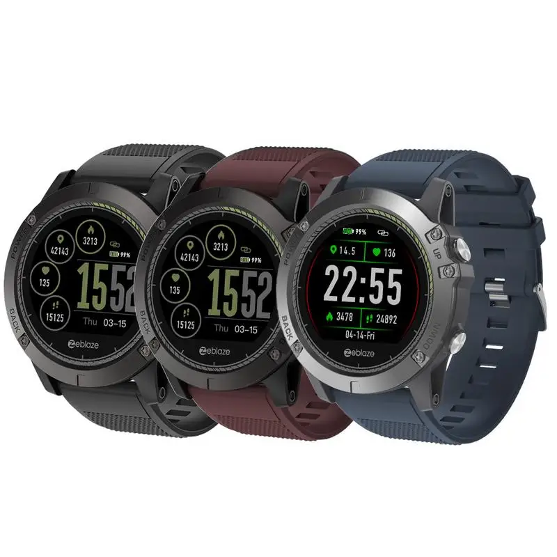 

Smart Bluetooth Watch Men Blood Pressure Waterproof For Android IOS Multi-language Support 1.22inch 168 Hours Standby 3 Colors
