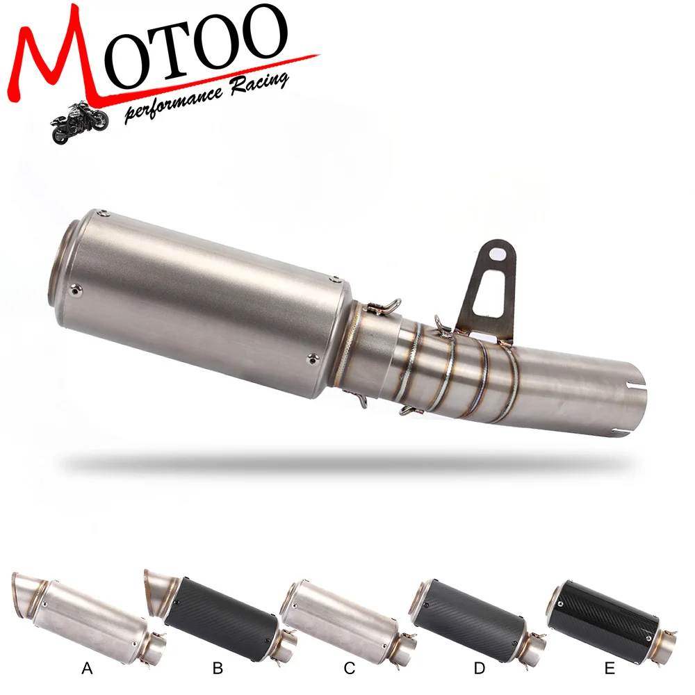 

for BMW S1000RR 2010-2014 Link Pipe Stainless Steel Exhaust Muffler Silence Middle Pipe Slip-On