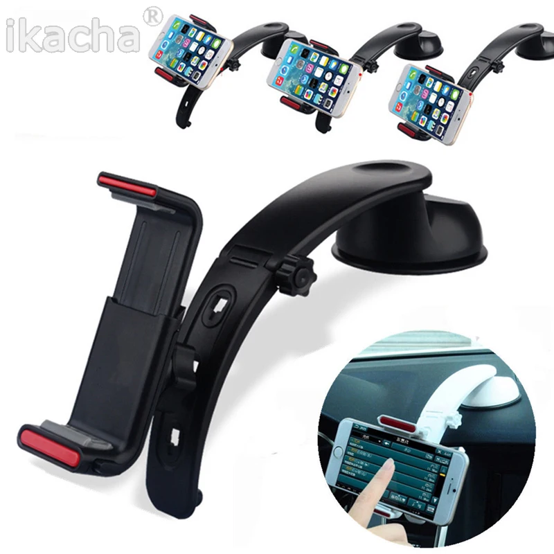 

3 in 1 Windshield Car Phone Holder Strong Stand Mount Car Holder Free Hand Display Rotatable Car Holder Accessories