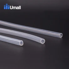 Umall 1 метр пищевой прозрачный силиконовый резиновый шланг 6x9 мм Гибкая силиконовая труба