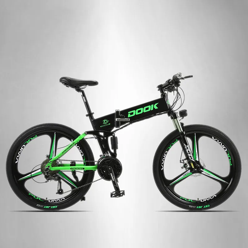 Sale Electric Scooter Adults Two Wheels 26 inch 36V Full Suspension Alluminium Frame 7 Speed Folding Electric Mountain Bike 2