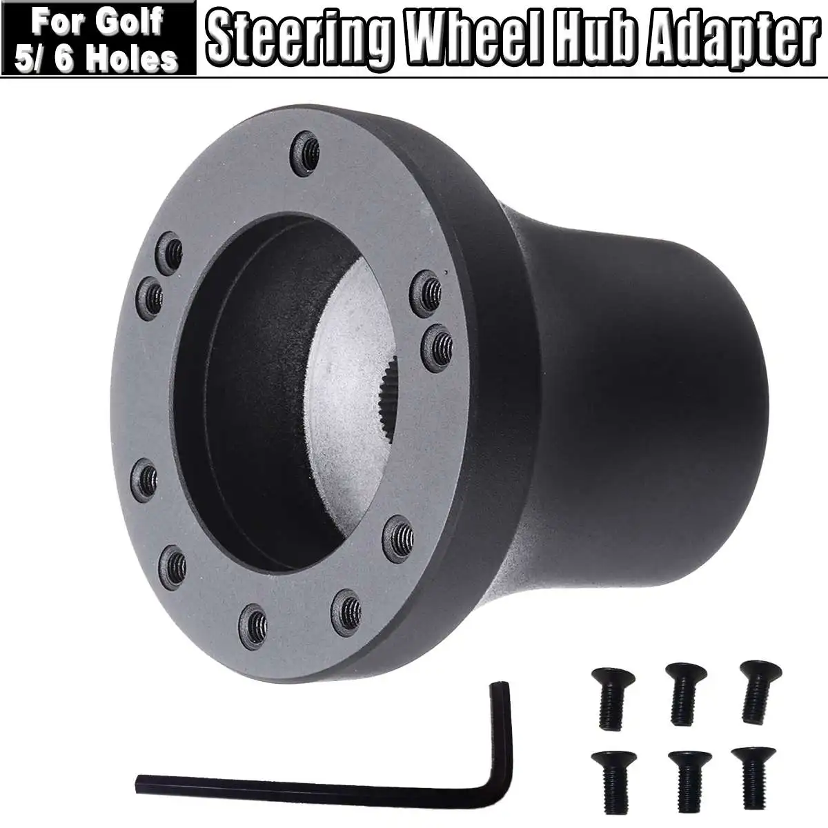 1Pcs Universal Black Steering Wheel Hub Adapter Fits For EZ GO TXT and
