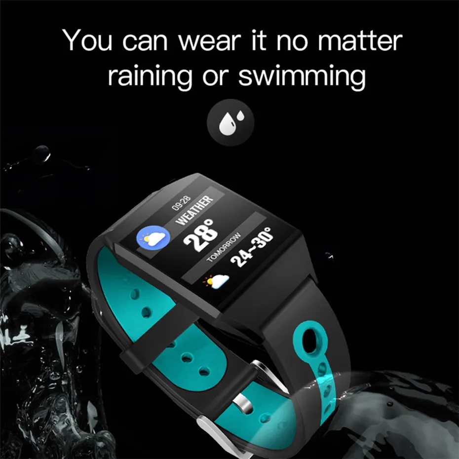 

Call Reminder Fitness Bracelet Bluetooth Sync Smart Watch Men Sleep Monitor Digital Watch for Android IOS Watch with Pedometer