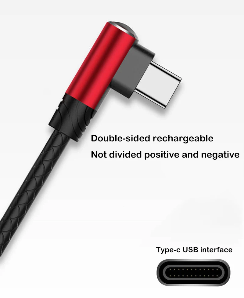 1 m 2 m USB نوع C كابل لسامسونج S10 S9 S8 زائد واحد زائد 6 5 T نوع -c Cable2.4A USB-C شاحن سريع شحن كابل بيانات الحبل