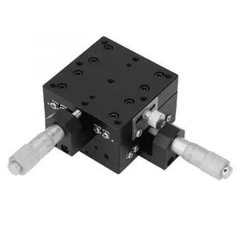 

guia linear SEMY60-AC Micrometer Manual Slide Table Trimming Platform Cross Roller Linear Stage 60*60*40mm guide rail