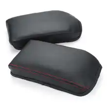 Автомобильный подлокотник для центральной консоли, чехол для сиденья из искусственной кожи, украшение для автомобиля, аксессуары для Skoda Octavia A7