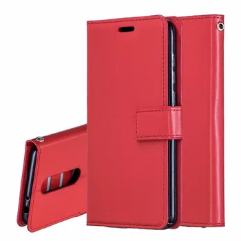 

50pcs/lot Soft TPU + PU Leather Crazy Horse Wallet Leather Case For Nokia 8 5 3 5.1 PLUS 7.1 8.1 2.1