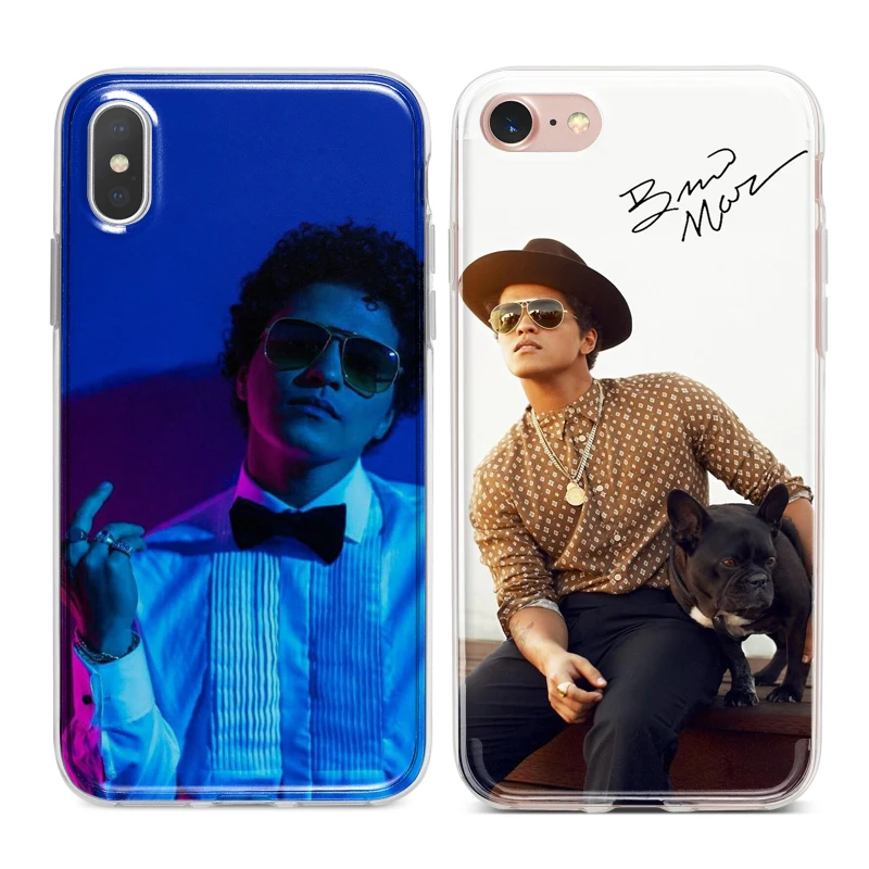 Bruno Mars Singer раскладной Мягкий ТПУ силиконовый чехол для телефона iPhone XS Max XR X 7 8 6 S