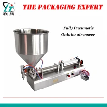 Полностью пневматическая машина для наполнения пасты пневматическая с одним цилиндром поршневой Крем-шампунь для лосьонов и соусов масляный наполнитель