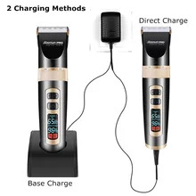 Профессиональная машинка для стрижки волос электрические ЖК-дисплей резак стрижка машина Безопасный триммер для бороды США/EU 3 скорости Управление немой дизайн Беспроводной Применение