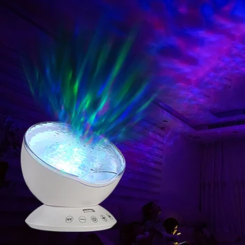 

Ocean Wave Starry Sky Aurora LED Night Light Projector Luminaria Novelty Lamp USB Lamp Nightlight Illusion For Baby Children