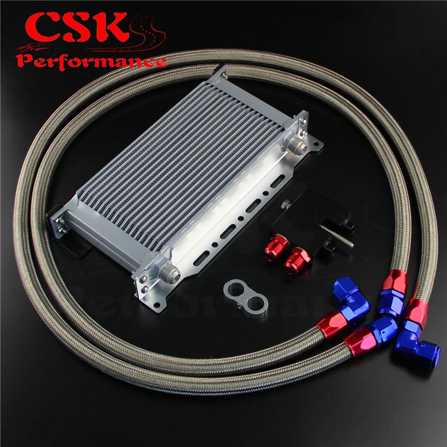 ^Cheap AN10 19 Row Oil Cooler w/ Bracket Hose Kit Fits For BMW 335: N54 E90 E92 E93/135: E82