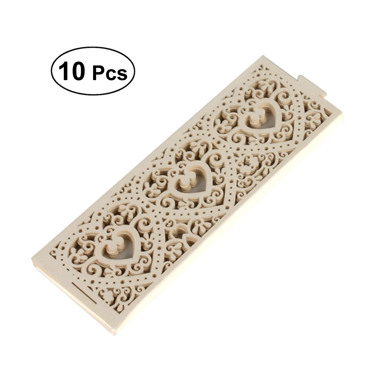 

10Pcs Hollow Out Candle Wrappers Non-toxic Chic Shimmering Candle Cases Ornament Shade Wrapper Decor for Baby Shower