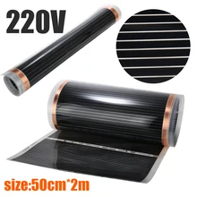 220V Electric 60 Degree Home Floor Infrared Underfloor Heating Warm Film Mat Household Electric Heating Pads Mayitr 50cmx2m 220V Electric 60 Degree Home Floor Infrared Underfloor Heating Warm Film Mat Household Electric Heating Pads Mayitr 50cmx2m