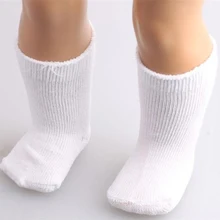 Pair White Cloth Sport Socks made for 18 For American Girl Dolls Accessories Newest