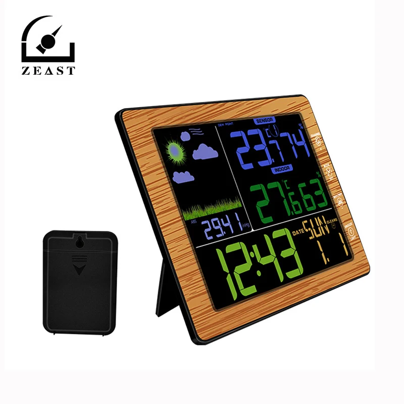 

TS-8210 Digital LCD Wireless Professional Weather Station Temperature Tester Thermometer Humidity Monitor Digital Alarm Clock