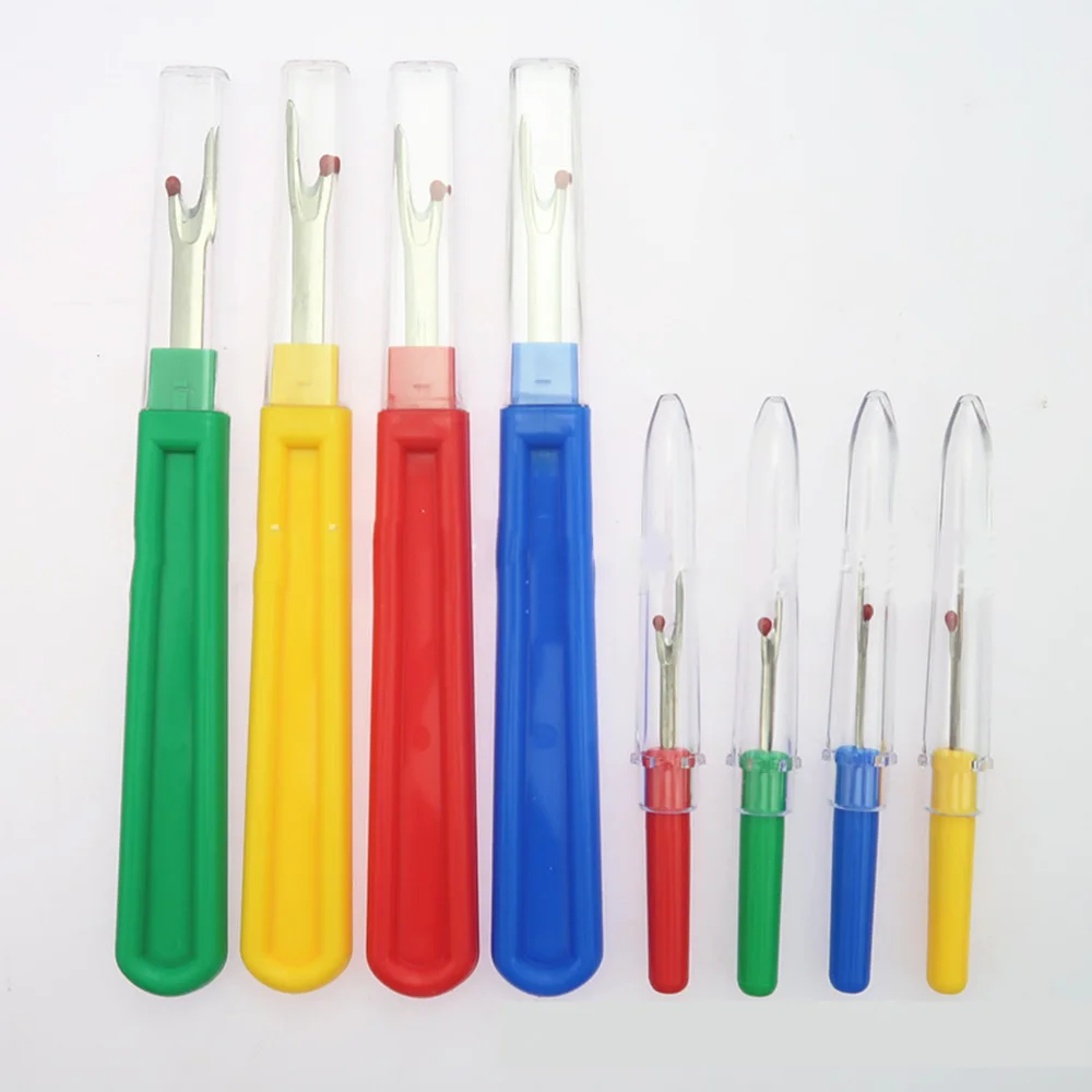 8pcs Seam Ripper Needle Sewing Plastic Handle Cross Stitch Diy Cutter