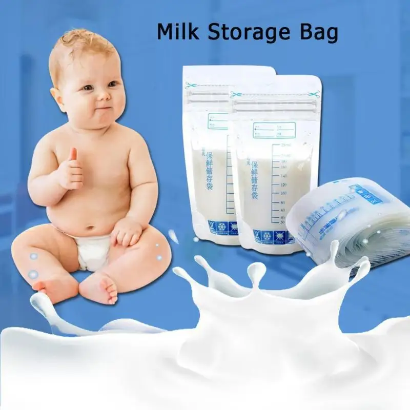 250 мл хранение детского питания Mommy Milk Freezer свежее содержание BPA бесплатно Одноразовые детские безопасные мешки для кормления грудного молока